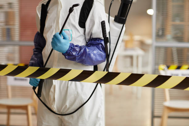 Professional Sewage Cleanup technician working in Premont, TX